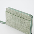 Milly Large - Snake - Wallets - Green - 6008 - Silver