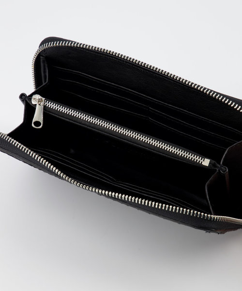 Milly Large - Snake - Wallets - Black - 23 - Silver