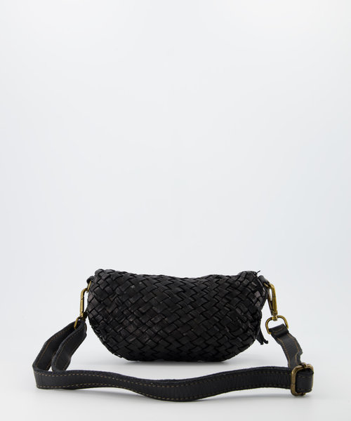 Parker - Gewassen leer - Heuptassen - Zwart -  - Bronskleurig