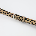 Bali - Cheetah - Belts with buckles - Beige - Cheetah - Silver