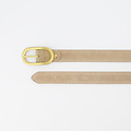 Stien - Suede - Belts with buckles - Beige - Zand 06 - Gold