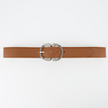 Kate - Classic Grain - Belts with buckles - Brown - Cognac - Silver