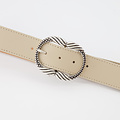 Kate - Classic Grain - Belts with buckles - Taupe -  - Silver