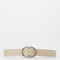 Kate - Classic Grain - Belts with buckles - Taupe -  - Silver