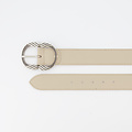 Kate - Classic Grain - Belts with buckles - Taupe -  - Silver