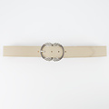 Kate - Classic Grain - Belts with buckles - Taupe -  - Silver