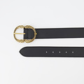 Kate - Classic Grain - Belts with buckles - Black -  - Gold