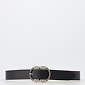 Kate - Classic Grain - Belts with buckles - Black -  - Silver