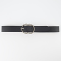 Kate - Classic Grain - Belts with buckles - Black -  - Silver