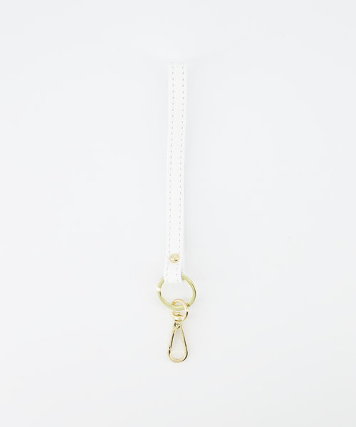 Puck - Washed - Keychain holders - White - D01 - Gold