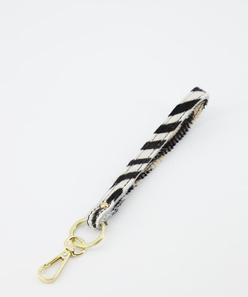 Puck - Hair - Keychain holders -  - Zebra - Gold