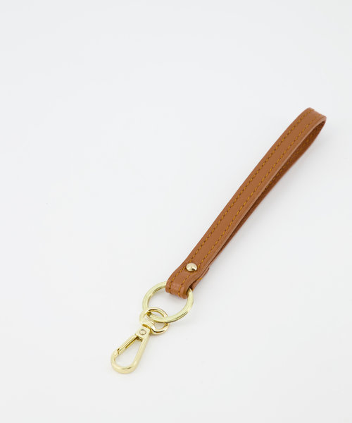 Puck - Classic Grain - Sleutelhangers - Bruin - Cognac T01 - Goudkleurig