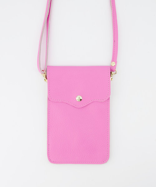 Pona - Classic Grain - Crossbody bags - Pink - T218 - Gold