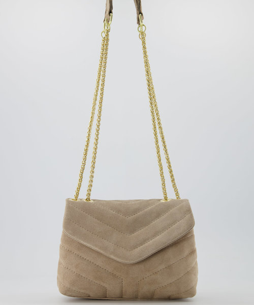 Celine - Suede - Crossbody bags - Sand - 04 - Gold