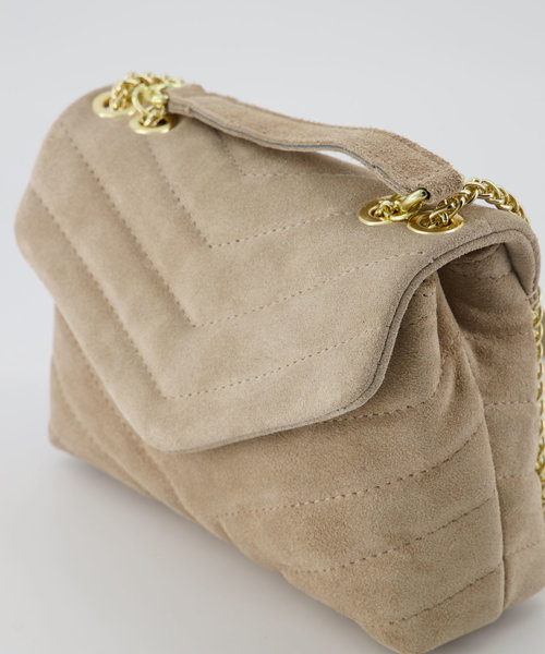 Celine - Suede - Crossbody bags - Sand - 04 - Gold