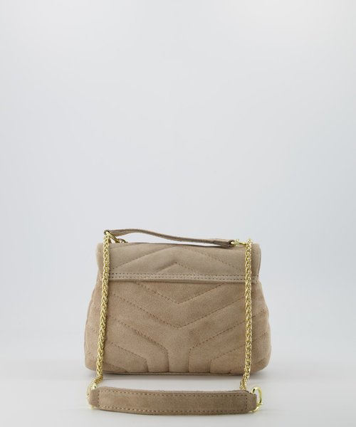 Celine - Suede - Crossbody bags - Sand - 04 - Gold