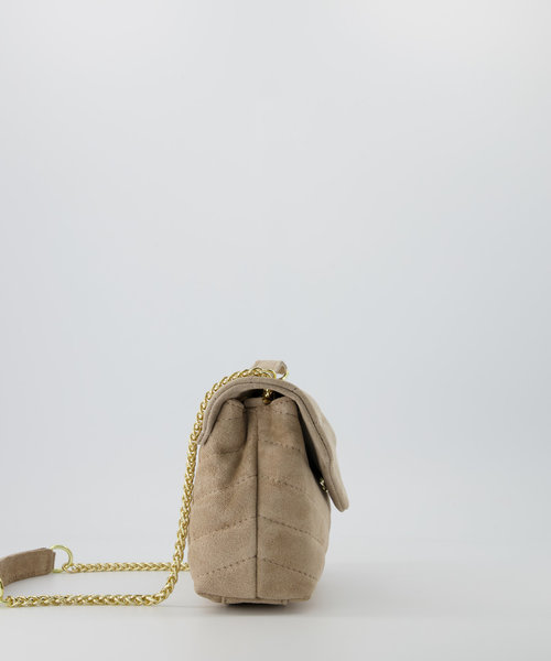 Celine - Suede - Crossbody bags - Sand - 04 - Gold