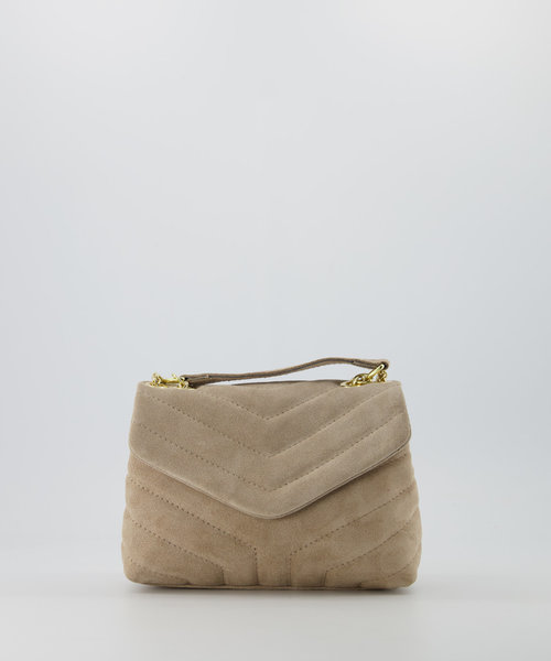 Celine - Suede - Crossbody bags - Sand - 04 - Gold