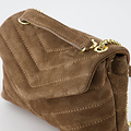 Celine - Suede - Crossbody bags - Taupe - 24 - Gold
