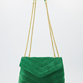 Celine - Suede - Crossbody bags - Green - 35 - Gold