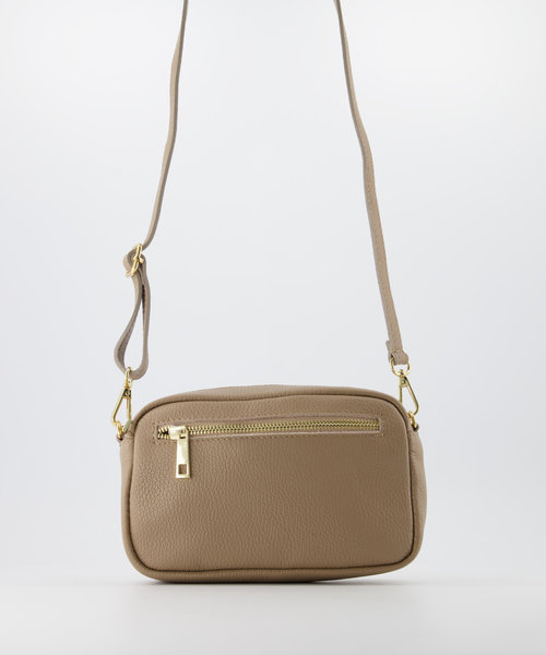 Irene - Classic Grain - Crossbody bags - Taupe - D05 - Gold