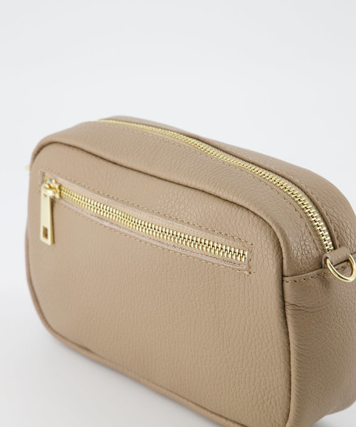 Irene - Classic Grain - Crossbody bags - Taupe - D05 - Gold