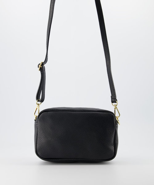 Irene - Classic Grain - Crossbody bags - Black - D28 - Gold