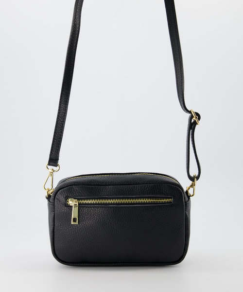 Irene - Classic Grain - Crossbody bags - Black - D28 - Gold