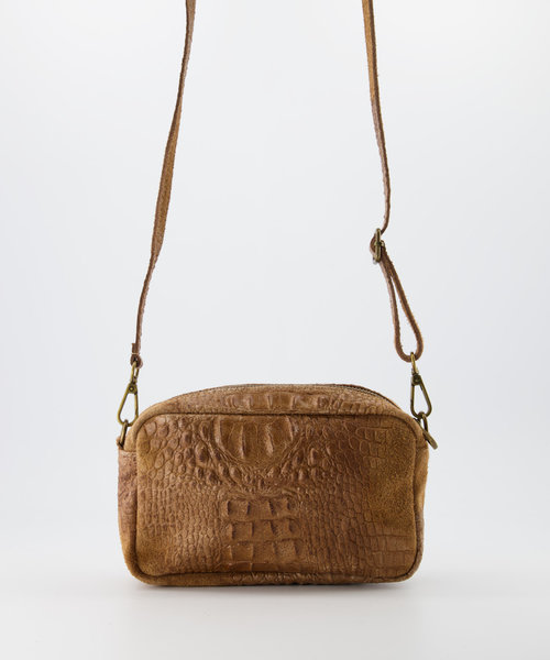 Irene - Croco - Crossbodytassen - Taupe - 24 - Bronskleurig