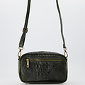 Irene - Croco - Crossbody bags - Green - 49 - Bronze