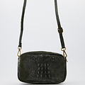 Irene - Croco - Crossbody bags - Green - 49 - Bronze