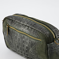 Irene - Croco - Crossbody bags - Green - 49 - Bronze