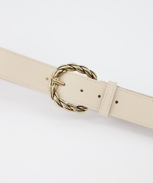 Lorelei - Classic Grain - Belts with buckles - Beige - Ecru - Gold