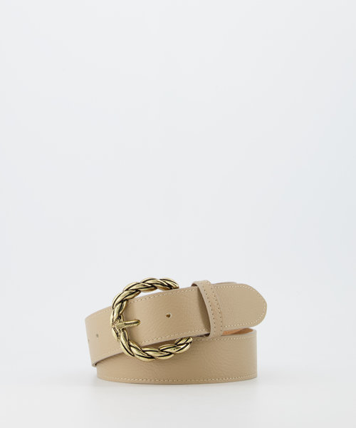 Lorelei - Classic Grain - Belts with buckles - Taupe -  - Gold