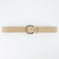 Lorelei - Classic Grain - Belts with buckles - Taupe -  - Gold