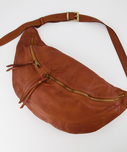 Pleun - Washed - Crossbodytassen - Bruin - Cognac - Bronskleurig