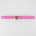 Cecile - Classic Grain - Belts with buckles - Pink - T218 - Gold