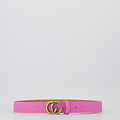 Cecile - Classic Grain - Riemen met gesp - Roze - T218 - Goudkleurig