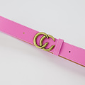 Cecile - Classic Grain - Belts with buckles - Pink - T218 - Gold