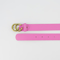 Cecile - Classic Grain - Riemen met gesp - Roze - T218 - Goudkleurig