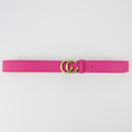 Cecile - Classic Grain - Belts with buckles - Pink - Magenta T2042 - Gold