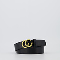 Cecile - Classic Grain - Belts with buckles - Black - D28 - Gold