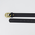 Cecile - Classic Grain - Belts with buckles - Black - D28 - Gold