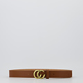 Cecile - Classic Grain - Belts with buckles - Brown - Cognac T1 - Gold