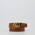 Cecile - Classic Grain - Belts with buckles - Brown - Cognac T1 - Gold