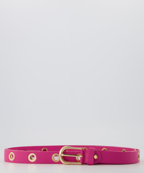 Avery - Classic Grain - Belts with buckles - Pink - Magenta T2042 - Gold