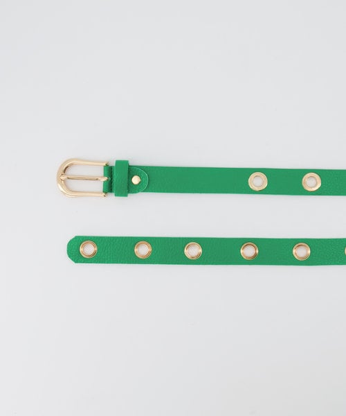 Avery - Classic Grain - Belts with buckles - Green - Kelly Green T6138 - Gold