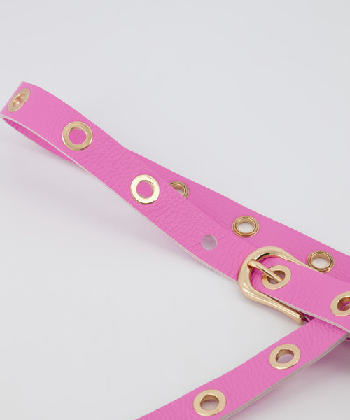 Avery - Classic Grain - Belts with buckles - Pink - T2018 - Gold