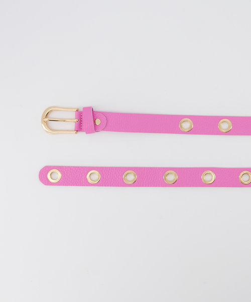 Avery - Classic Grain - Belts with buckles - Pink - T2018 - Gold
