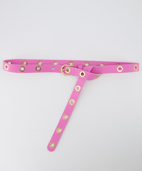Avery - Classic Grain - Riemen met gesp - Roze - T2018 - Goudkleurig